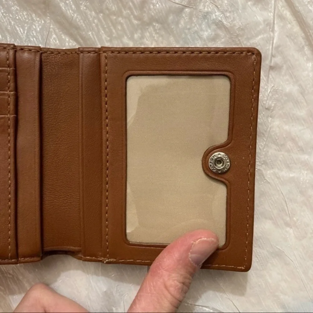 Coach vintage y2k brown leather optic c small wallet - Picture 5 of 6